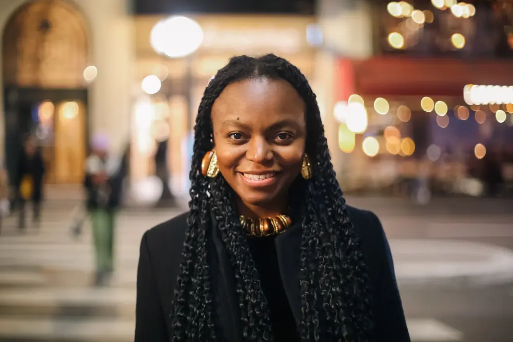 Evening portrait in the city